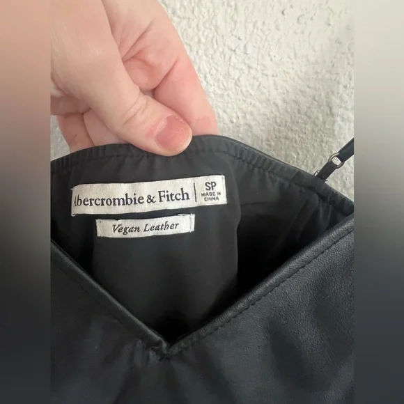 SOLD - Abercrombie Vegan Leather Mini Dress - Picture 4 of 4